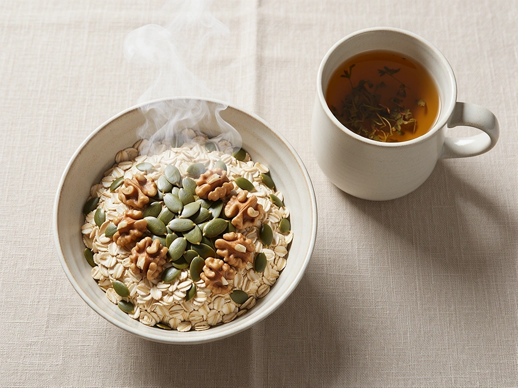 Kaura-ateria ja teetä